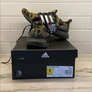 Ultra Boost Bape shoes size 8